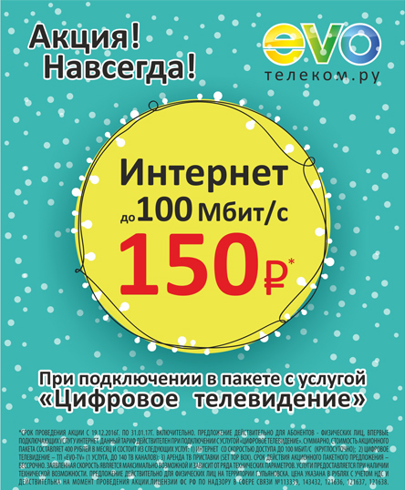 Новогодняя акция от EVO! Новогодняя акция от EVO!